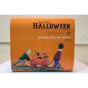 Dept 56 Halloween Village - Bringing Home the Winner
